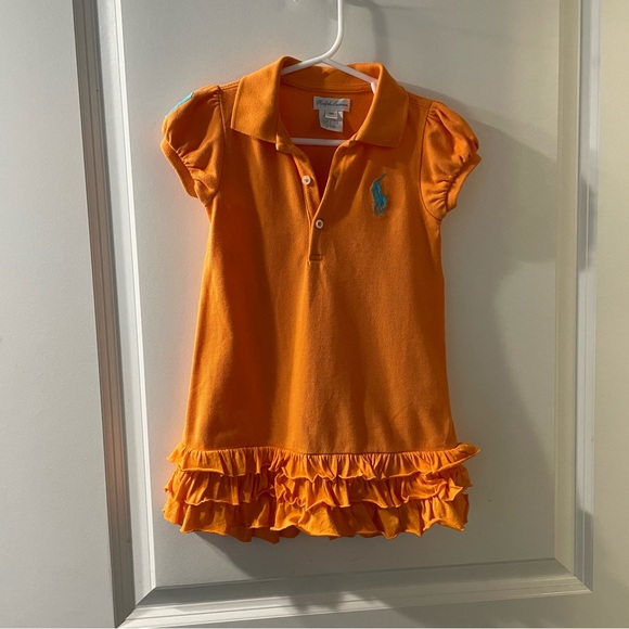 Ralph Lauren Vibrant Orange Polo Dress - Picture 2 of 6